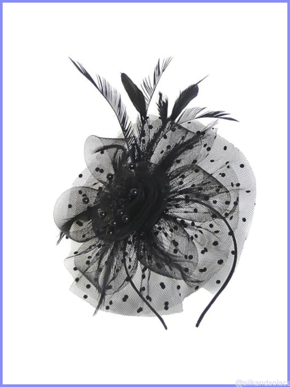 Women's Feather Mesh Fascinator Hat with Clip Kentucky Derby Tea Party